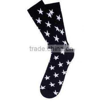 Oem Popular Adult Unisex Knitting Jacquard Crew Dress Stars Socks photo-3