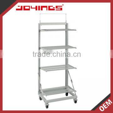 Powder Coating Silver Moving Shelves Used to Market photo-3