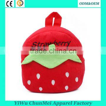 3D Strawberry plush bags beautiful school bags for girls china plush bags suppliers                        
                                                                                Supplier's Choice