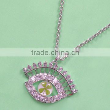 Natural Real Four Leaf Clover Fine Pendant