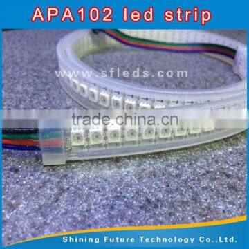 Full color rgb APA102 144pixels led flexible strip light 5v