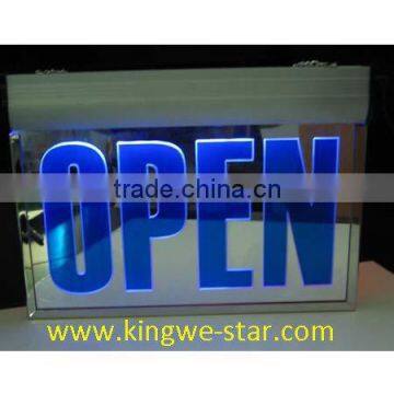 Acrylic frame LED open sign