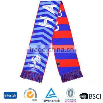 2016 Copa America hign quality wholesale knitted football scarves quality