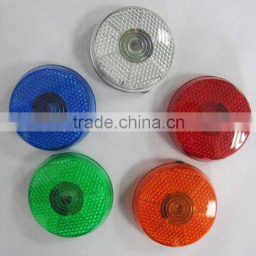 HEYU Plastic Red Round Round Safety Reflectors for Promotion