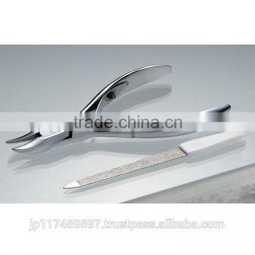 Beauty toold product stainless steel handy nail clipper dipper nipper type scissors cutter nail file set 18013