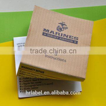 Warranty and Instructions Card