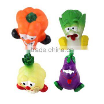 cheap vegetables shape vinyl dog chew toy