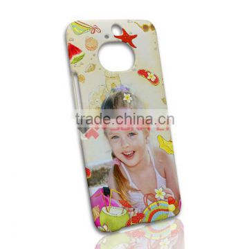 Factory New 3D Sublimation Blank Gloss personalized phone back for HTC One M9 Plus cases