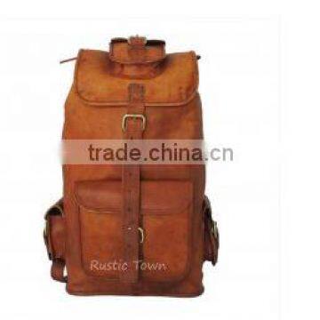 RUCKASACK MIDBROWN 16 inch (FOUR POCKET)