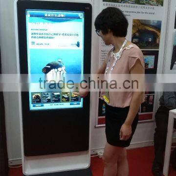 Stand Alone LCD Advertising Digital Signage Video Display With Touch Screen