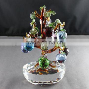 colorful crystal apple tree for christmas decoration