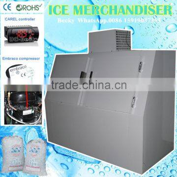 200 bag ice slant front ice merchandiser ice box for sale