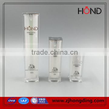 square bottle pump bottle acrylic square bottle for cosmetic packaging