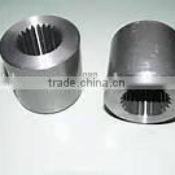 China steel internal splined steel bar coupler