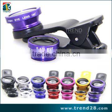 wholesale  universal clip 3 in 1 lens for mobile phone