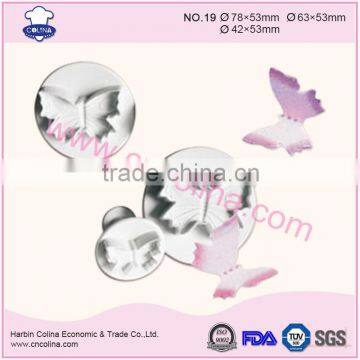 Big size plastic butterfly cake plunger cutter decorating tools