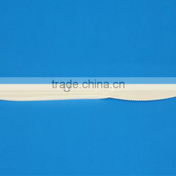 Biodegradable disposable plastic and corn starch knife SGS FDA EN13432 ok biobased