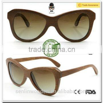 Polarized Genuine Bamboo Sunglasses/Wooden Sunglasses/Homex_FSC/BSCI/CE