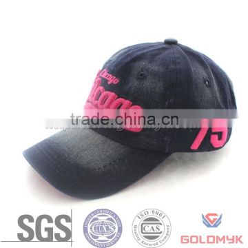 Fashion 3D embroidery washed baseball cap