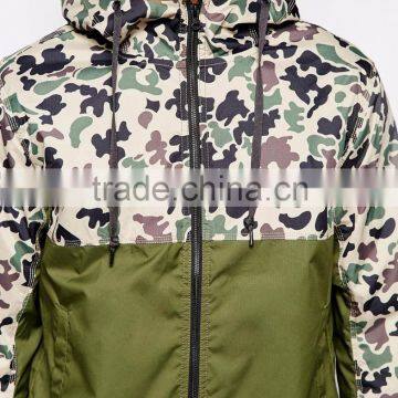 Daijun Oem 100%polyester Autumn Green Colour With Zipper Custom Long Sleeve Camo Jacket photo-3