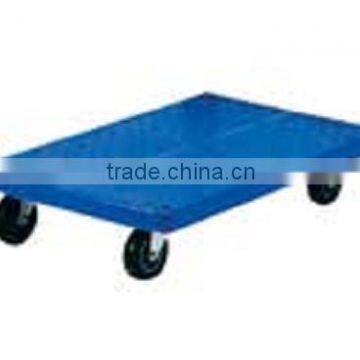 simple iron platform trailer with mute rubber caster