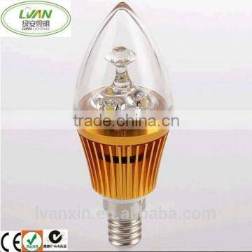 2014 high quality warm white e14 led candle light Jiangsu LED Factory Supply