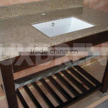 ADA Hotel Bathroom Vanity With Wood Shelf photo-6