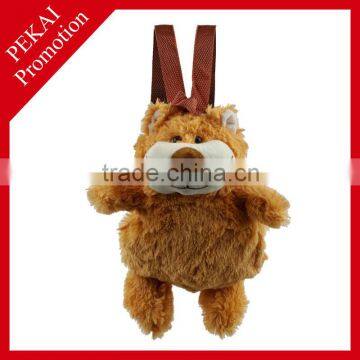 Novelty plush teddy bear backpack, baby plush backpack