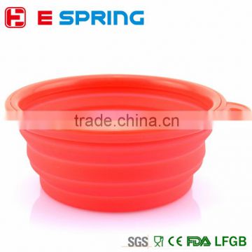 Pet Products silicone Bowl pet folding portable dog bowls wholesale for food the dog drinking water pet bowl