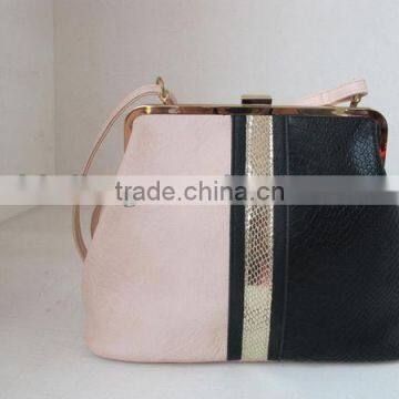 Serpentine shoulder bag with two color ladies shoulder bags