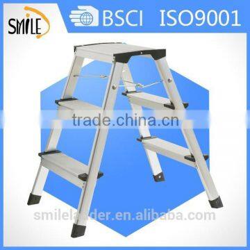 ML-403C three-step double side aluminium ladder