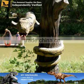 My-dino artificial animatronic rubber snake for amusement park