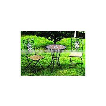 metal folded mosaic garden furniture