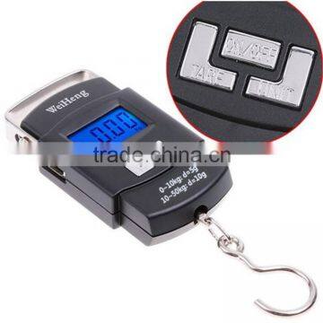 High Precision Mini Digital Hanging Luggage Scale Weighing Hand Scale 10kg/50kg photo-2