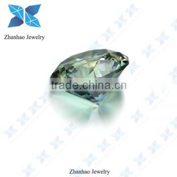 China Round Green Semi-Precious Moissanite Stones