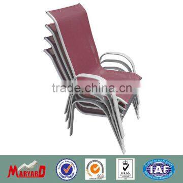 Mesh+ Aluminum stacking chair