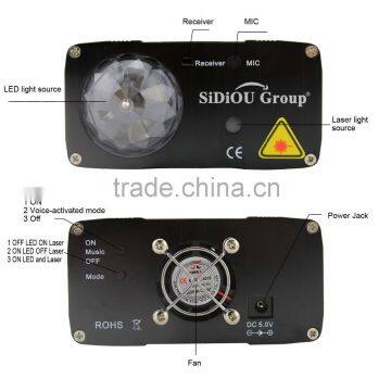 Sidiou Group 108 Sound Activated Mini Laser Lighting, Green and Red, Black Model photo-4