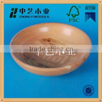 Antique Design Acacia Hardwood Natural Bamboo Wood Salad Bowl Wholesale photo-6