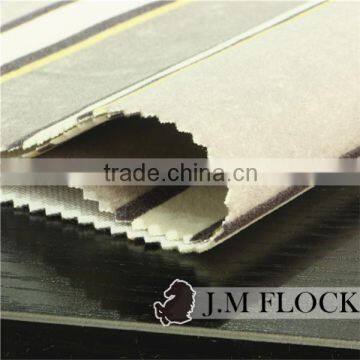 Grey and White Stripe Pattern Flock on Flock Flocked Fabrics African photo-3