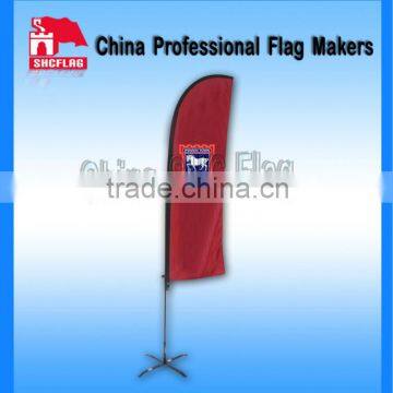 Attractive Advertising National Feather Fabrics Beach Flag Banner Stand