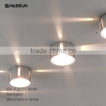 220v G5.3 50w aluminum indoor decorative halogen light wall lamp