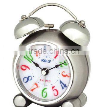 TB09001 Sliver Twin bell alarm clock