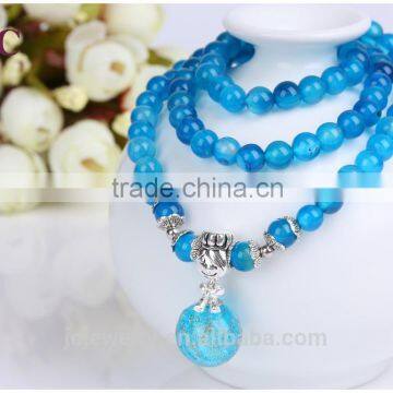 wholesale natural stone blue beaded bracelet stretch small beads bracelets