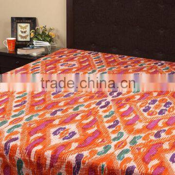 Wholesale Printed Bedspreads Kantha Work Indian Ethnic Woven Handmade Decorative Bedding Bedspread