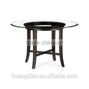 factory price wooden base glass table top modern furniture coffee table