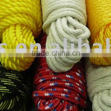 high strength braided colorful strong( plastic rope) pp rope of all kinds