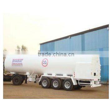 liquid oxygen transport tank truck