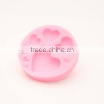 Heart shape silicone fondant mold cake mold heart fondant mold