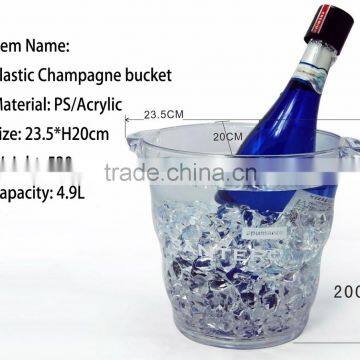 Plastic Acrylic Champagne Ice Bucket-5L