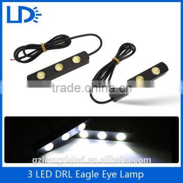 3 LEDs Eagle eye drl daytime running 3W 12V eagle eye lights led eagle eyes auto lamps